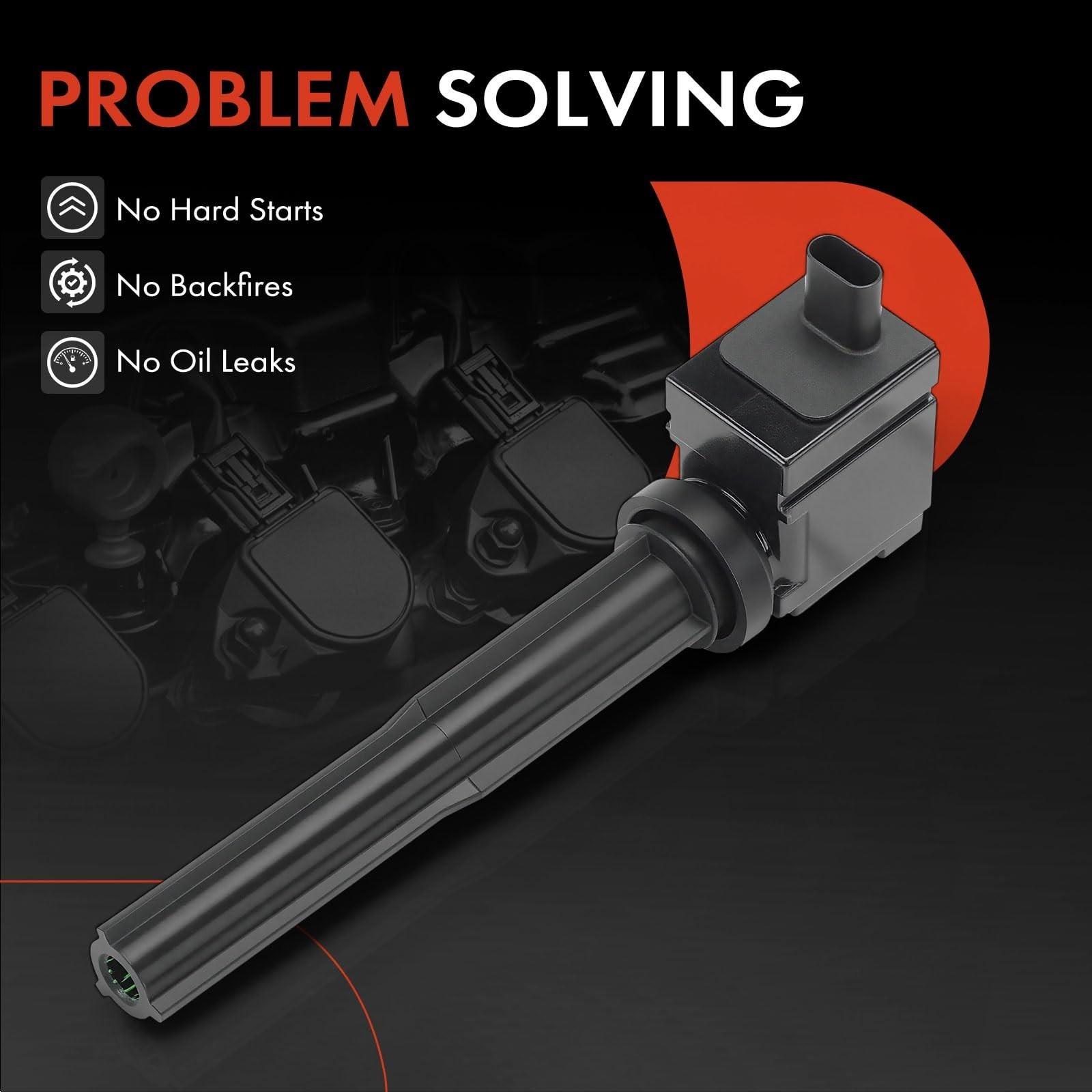 A-Premium Engine Ignition Coil Pack Compatible with Ford F-150 2021-2024, Exp…