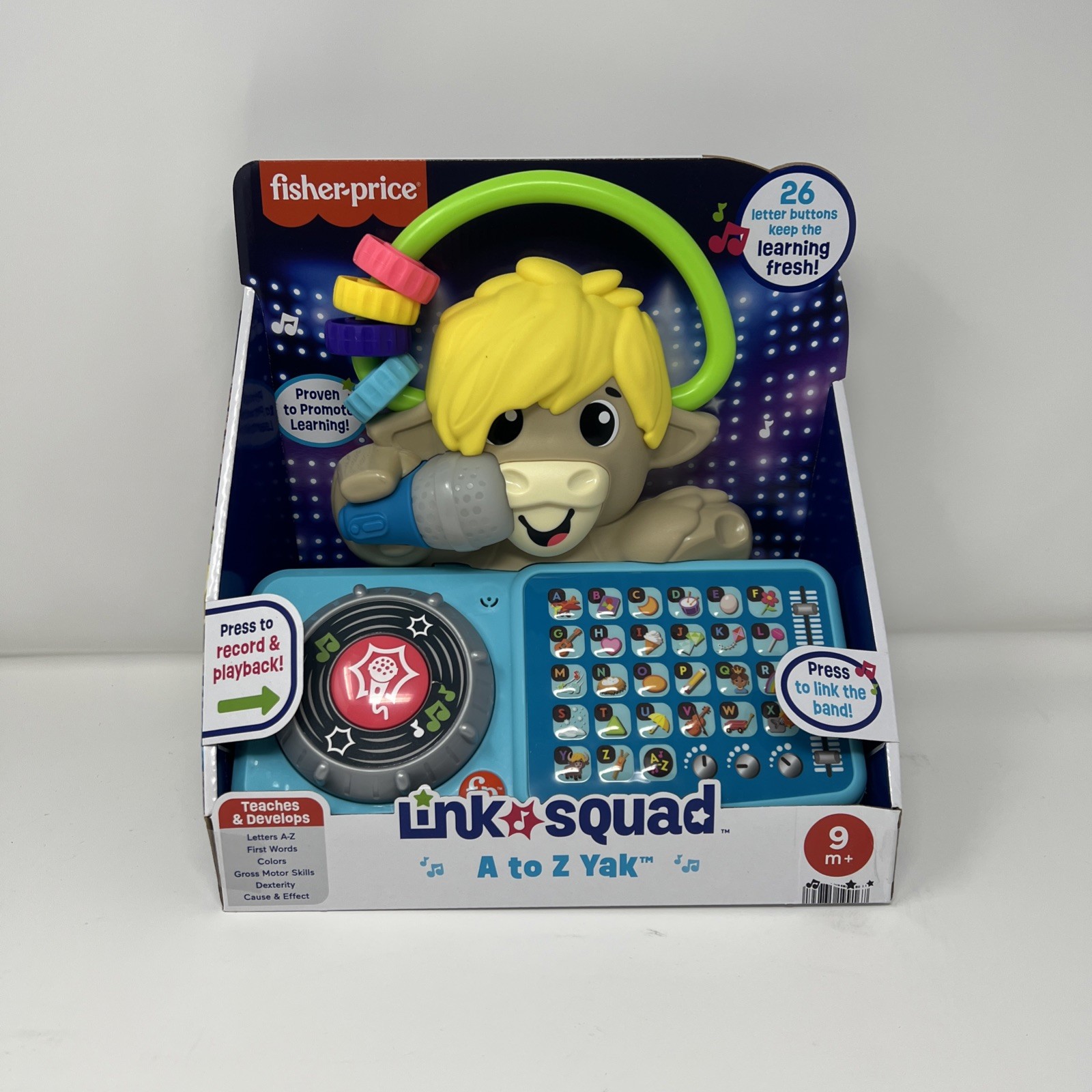 Fisher Price Link Squad A to Z Yak Musical Learning Toy 115 Songs Alphabet
