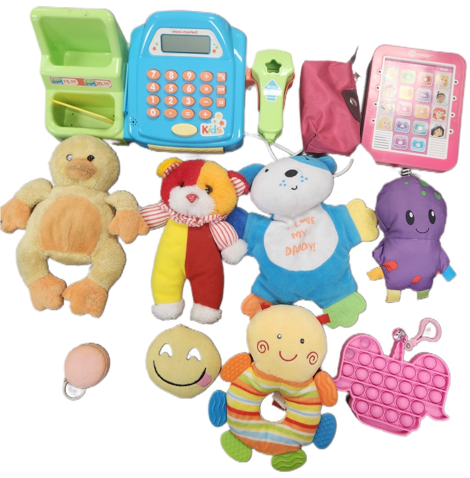 Baby Toys For 12 Months to 36 Months , Disney, Plushies, Pop-it , Cashier,etc.
