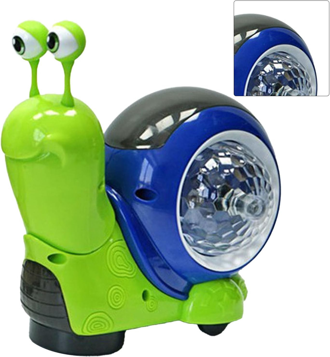 Interactive Electric Snail Baby Toy with Music and Lights, Vegetable Size