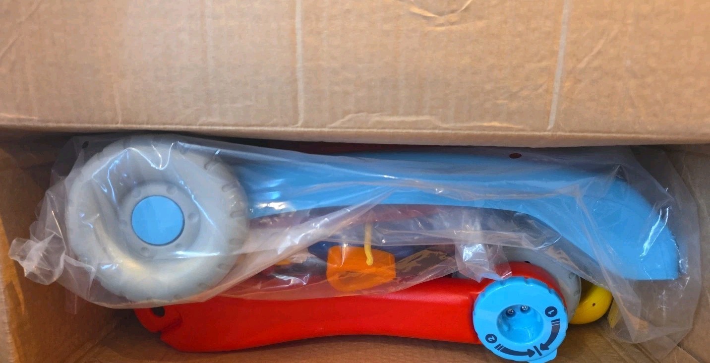 VTech Sit to Stand Learning Walker Blue Baby Push Walker Toddler Activity Center