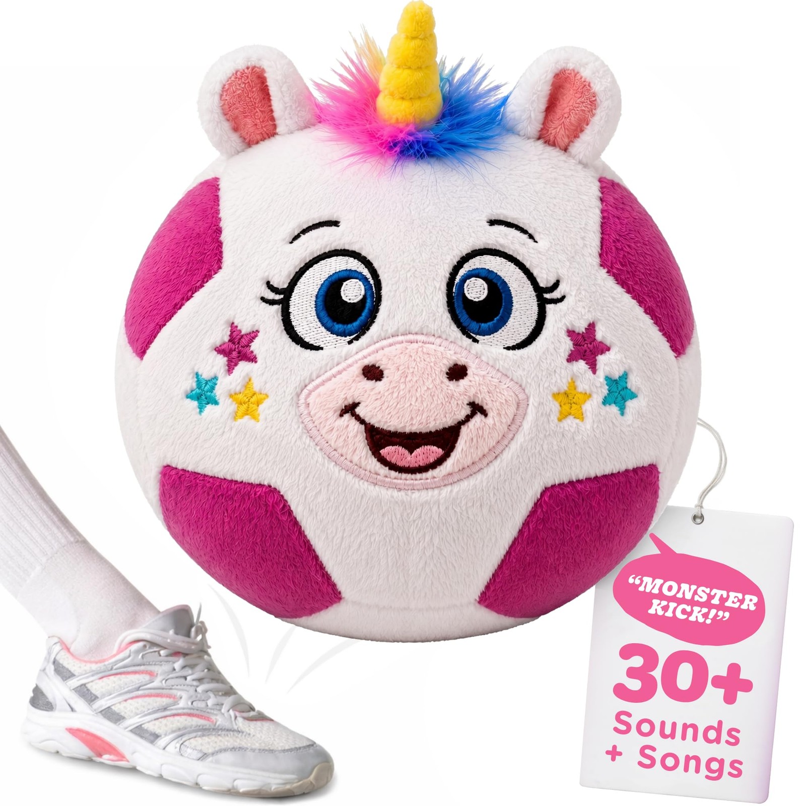 Move2Play, Hilariously Interactive Toy with Music & Animal Ball – Unicorn