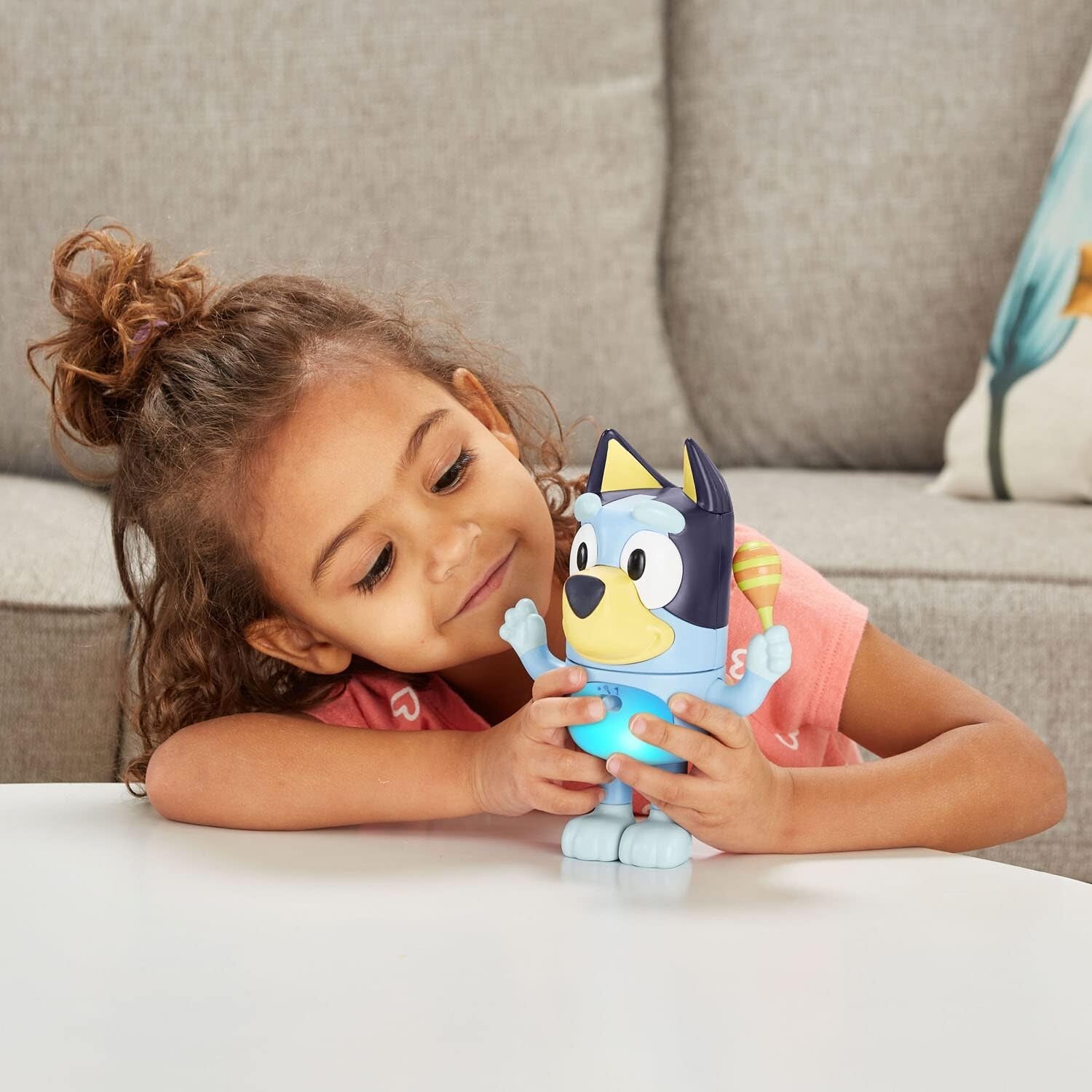 Bluey toys figure toys for girls boys kids age 3 4 5 6 year olds light sound