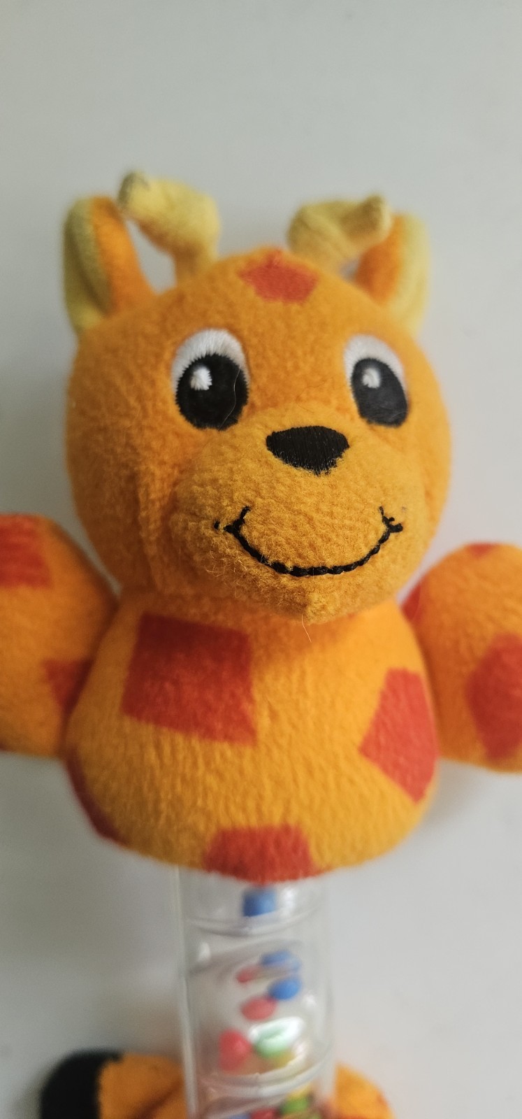 Baby Einstein Giraffe Plush Rattle Rainstick Sensory Toy Beads Infant Baby…