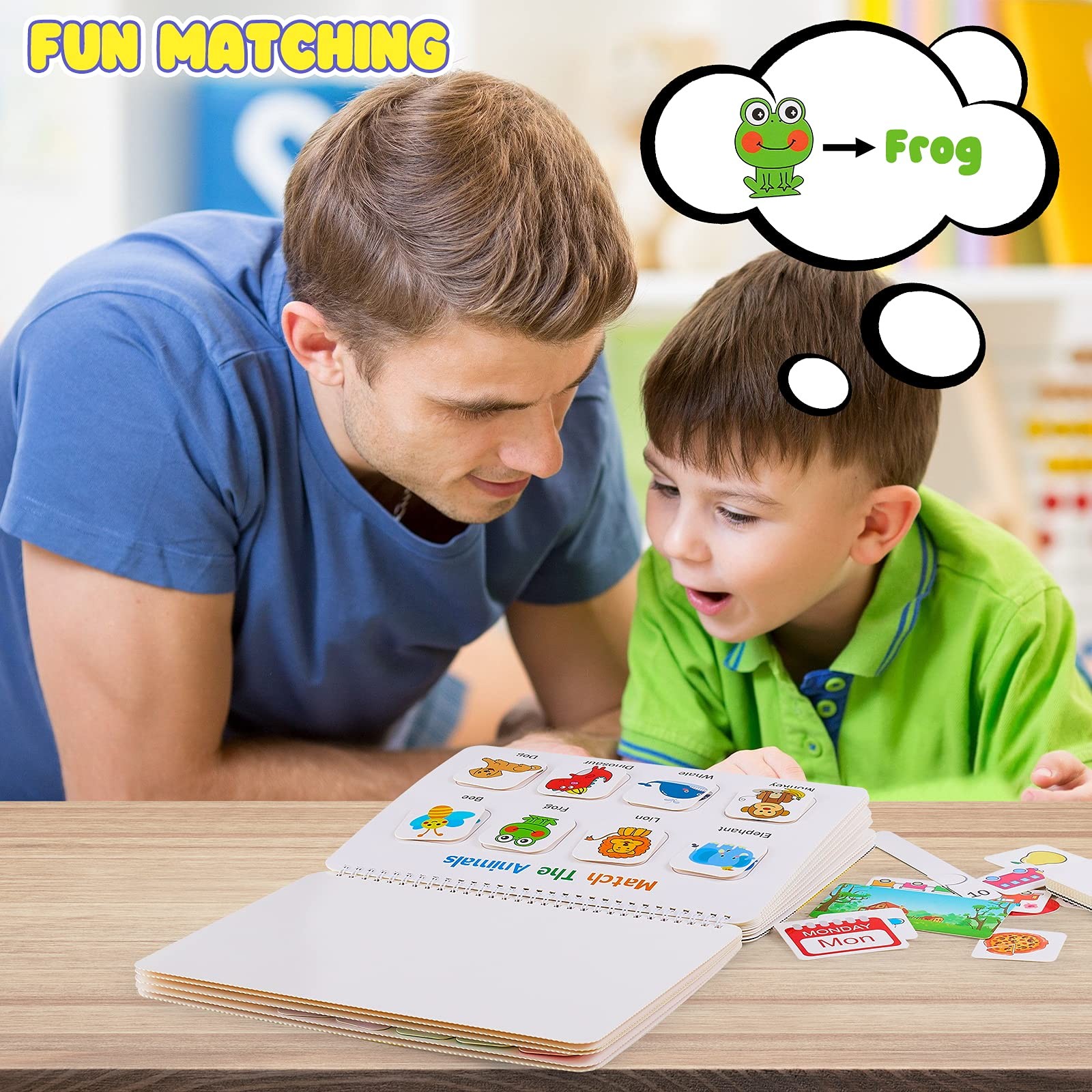 Montessori Preschool Learning Activities Busy Book – Workbook Activity Binder…