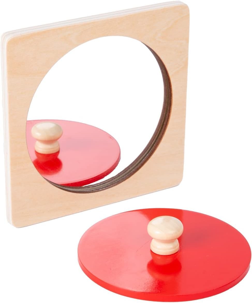 Montessori Baby Toys Play Kit Montessori Mirror Peekaboo Knob Puzzle, Medium …