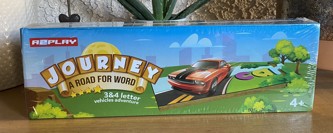 Journey A Road For Word by R2play 3 & 4 Letter Vehicle Adventure Game Age 4+ New