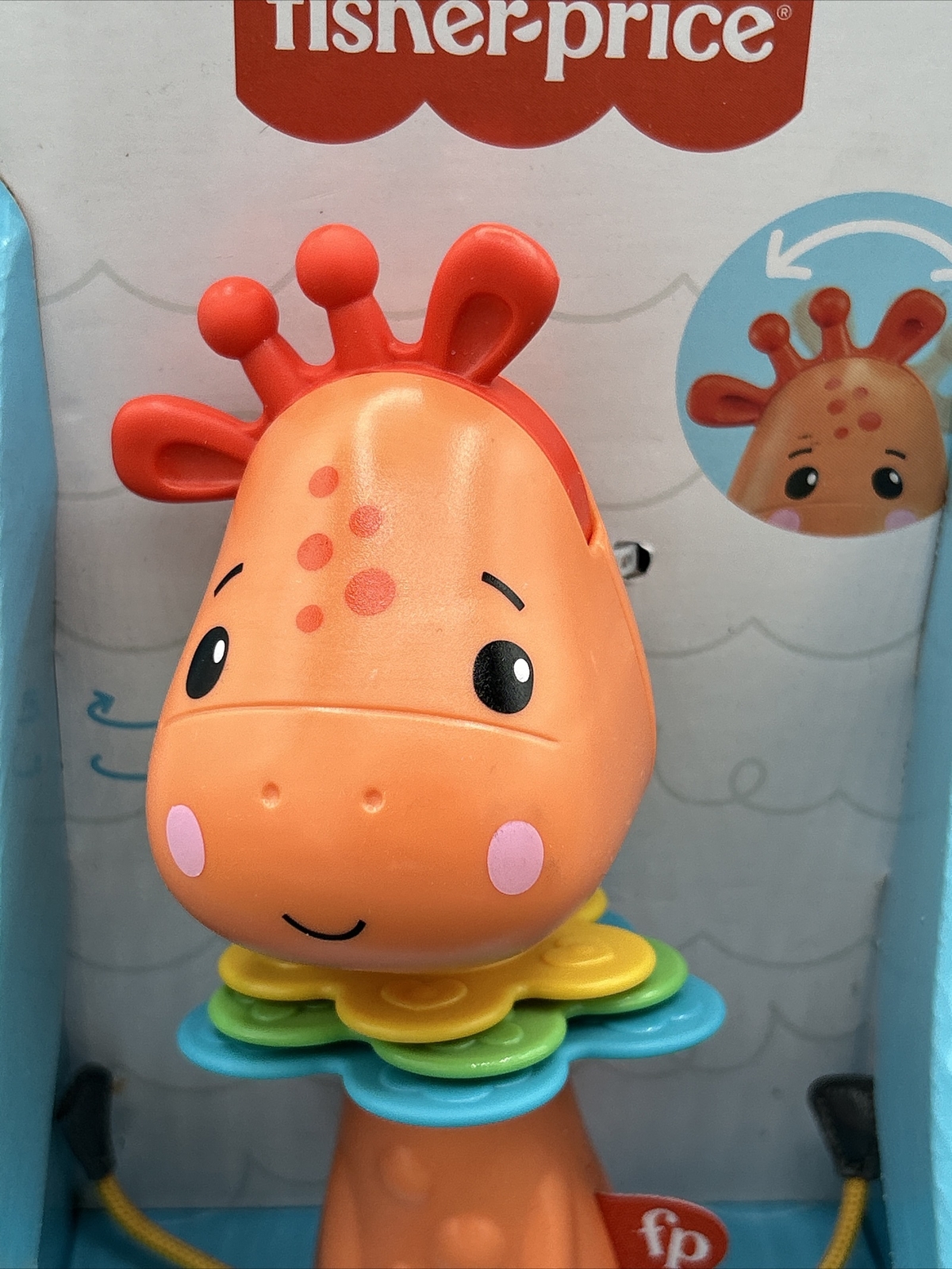 Fisher-Price Activity Giraffe Take-Along Infant 6+Months Clacker Sensory Toy NEW