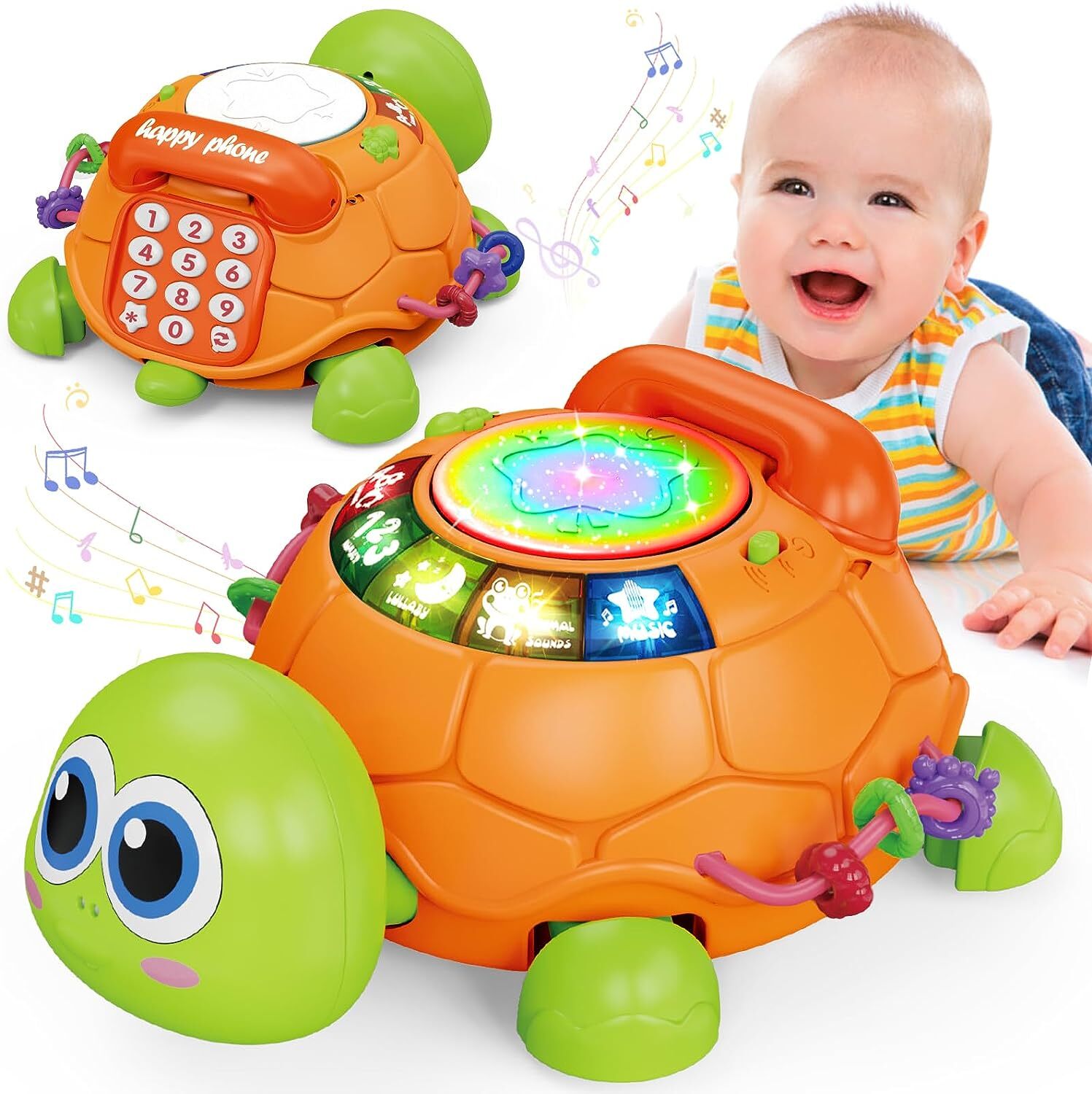 Baby Toy 6 to 12 Months – Musical Turtle Crawling Early Learning Educational Toy