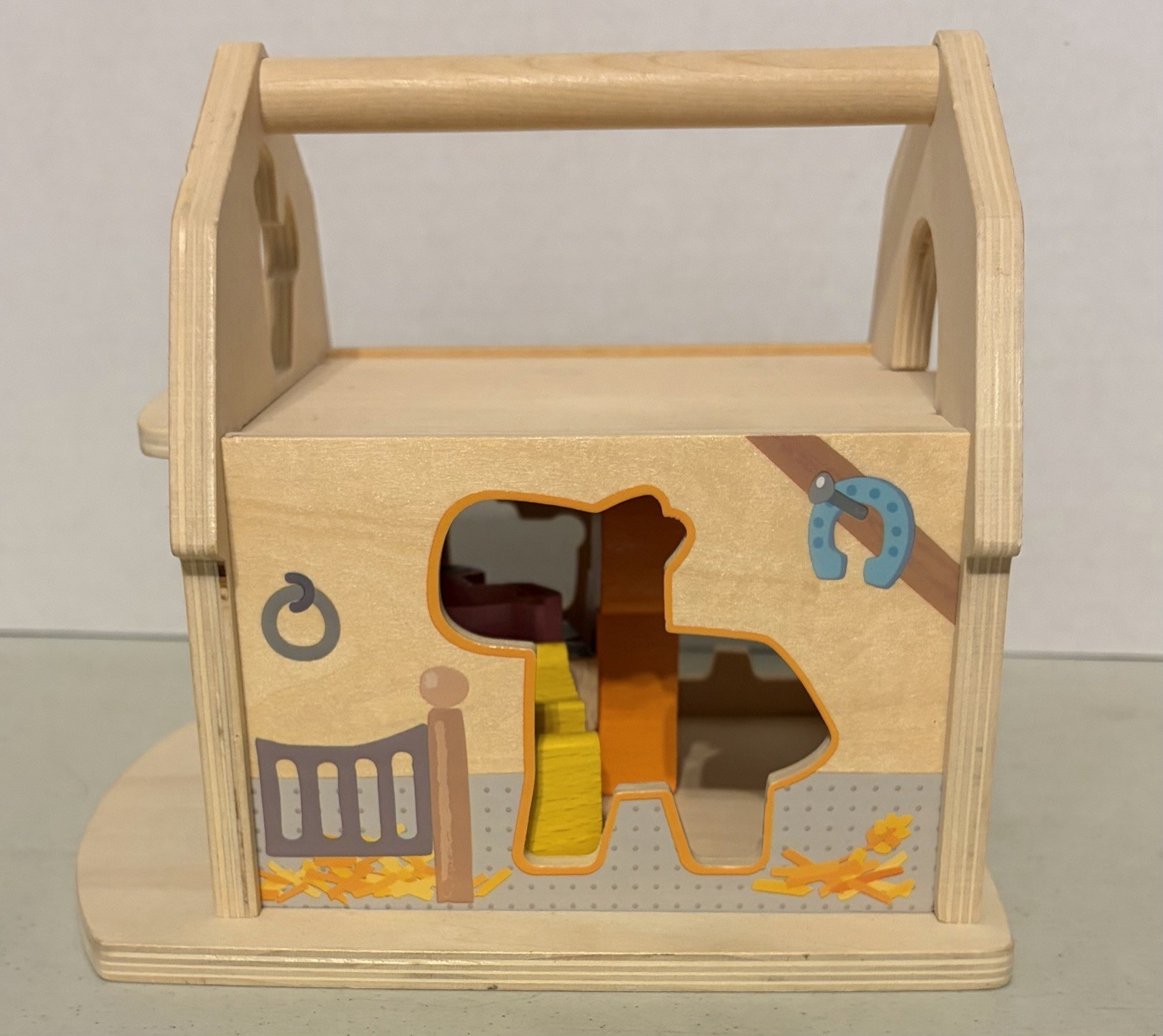 HABA Wooden Farmhouse Shape Sorter Toy
