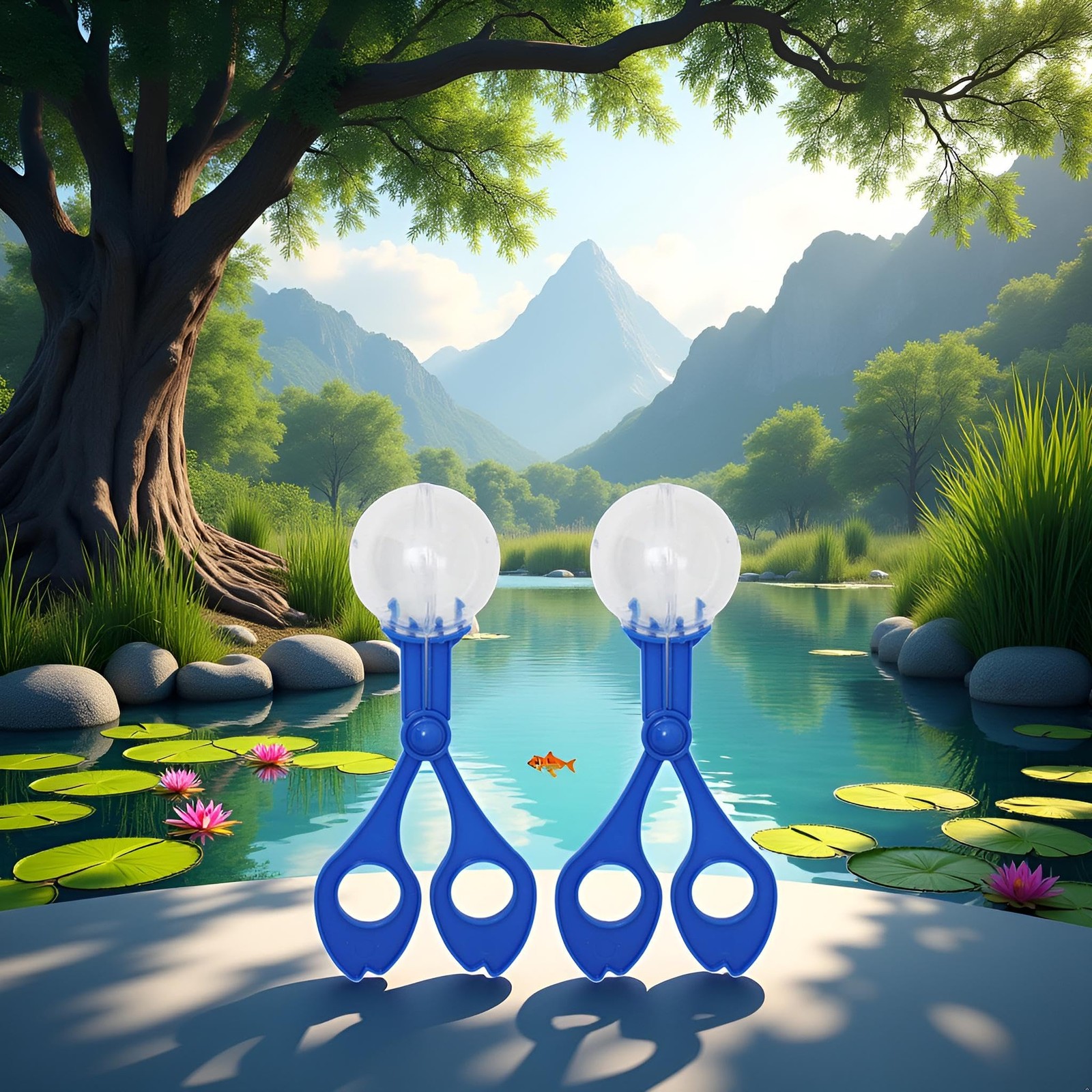 Jowxsx 2Pcs Blue Fine Motor Skill Tool, Hand-Eye Coordination Plastic