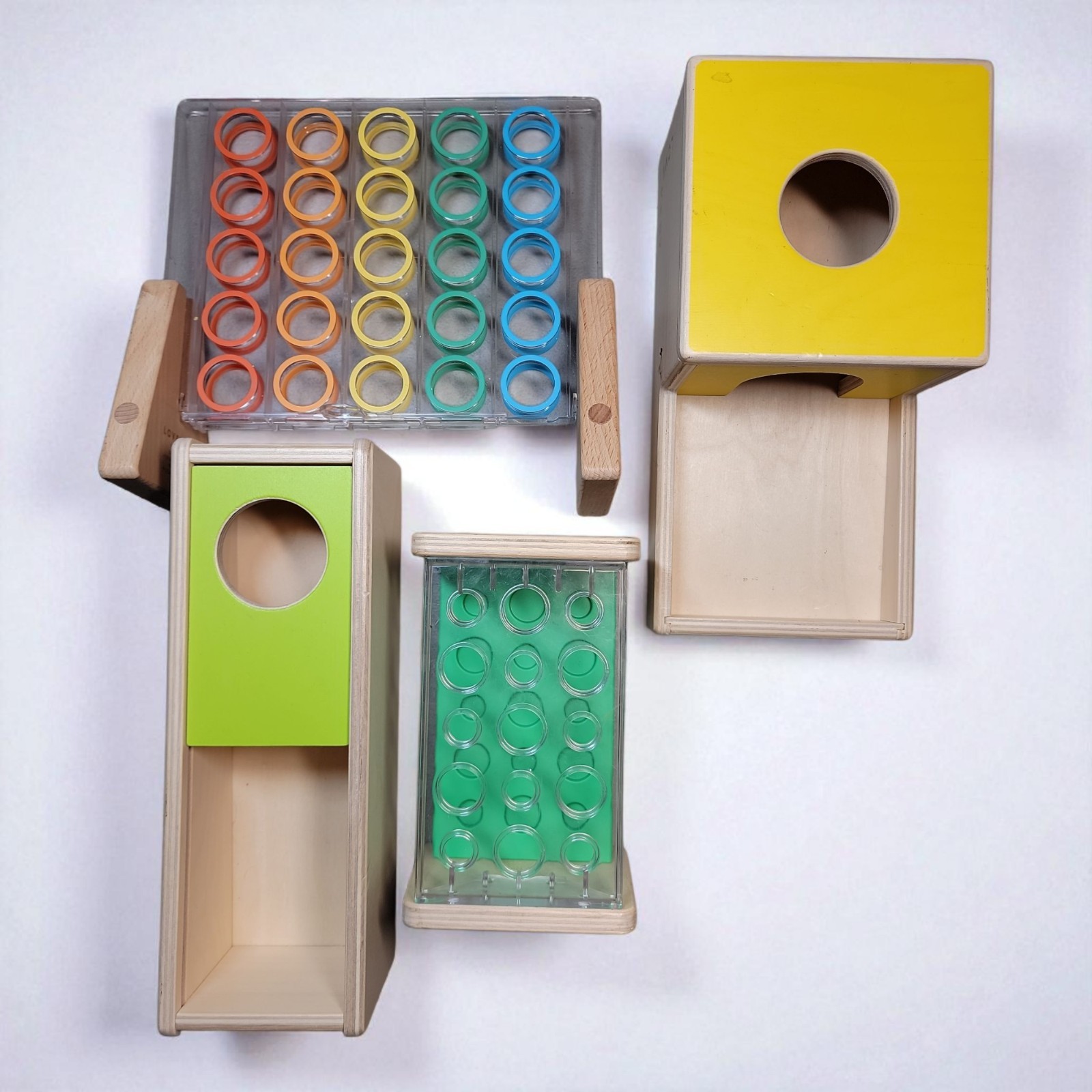 Lot of 4 LOVEVERY Montessori Wooden Toys Development Puzzle Replacements *Read