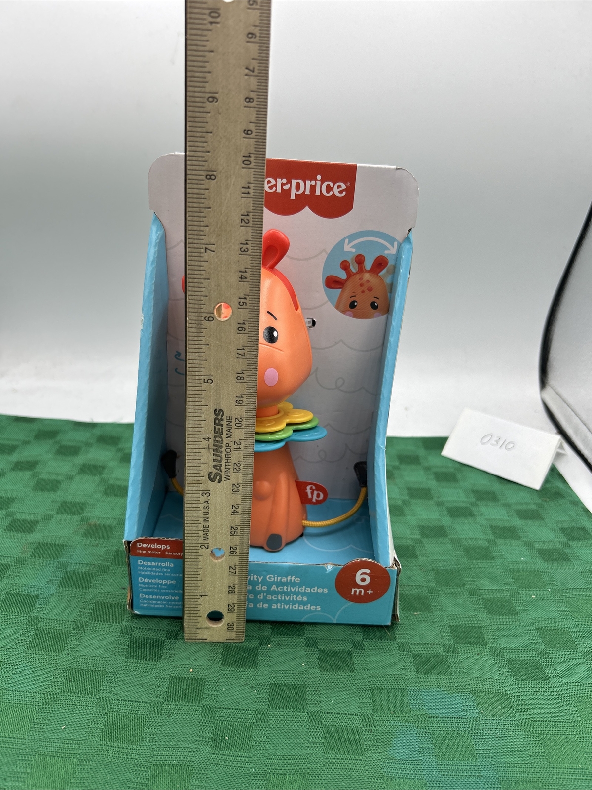 Fisher-Price Activity Giraffe Take-Along Infant 6+Months Clacker Sensory Toy NEW