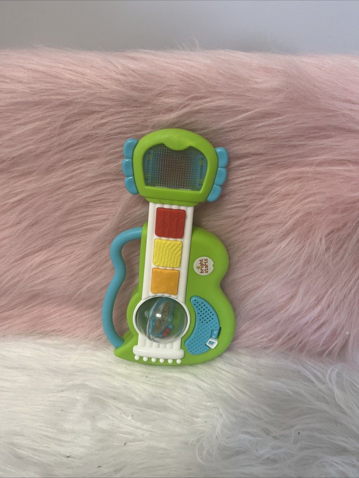 Bright Starts Rattling Rockstar Guitar Lights and Sounds Toy WORKS No Songbook