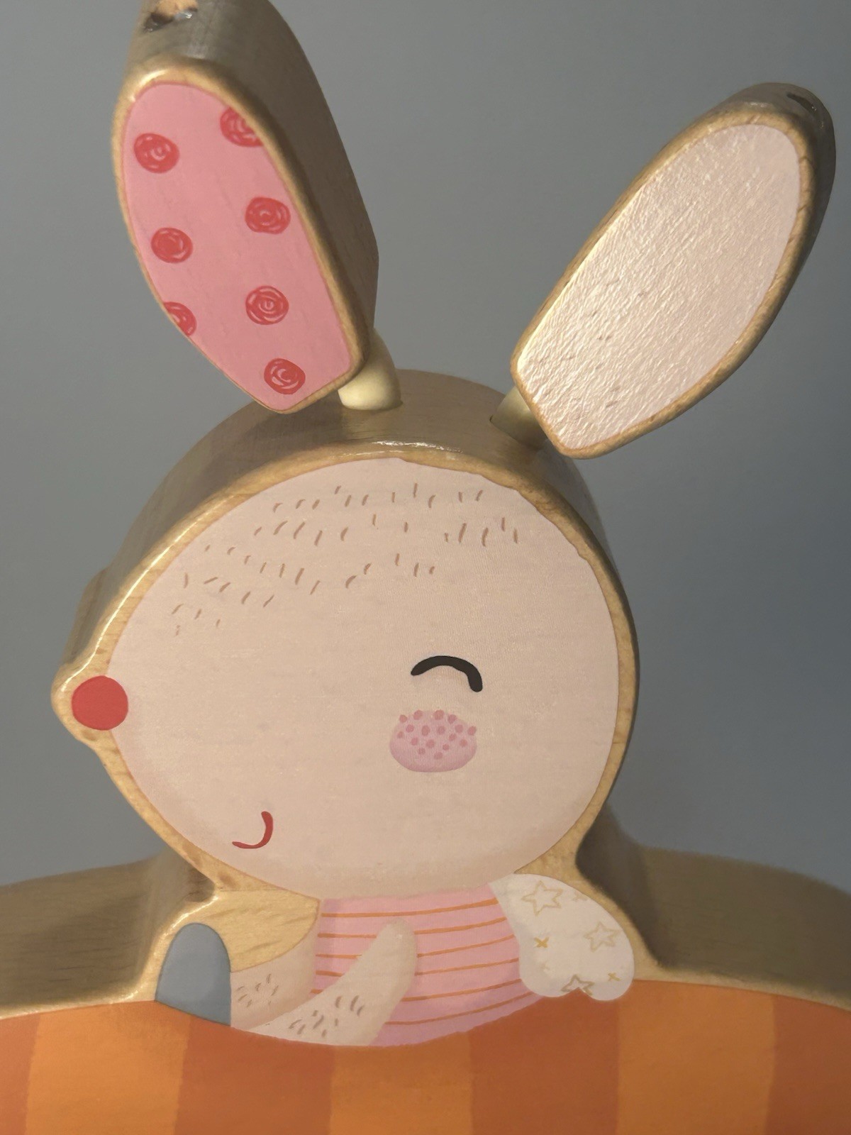 Bababoo Bunny Pippa Wooden Push & Pull Multi-Sensory Toy for Babies 10 Months+