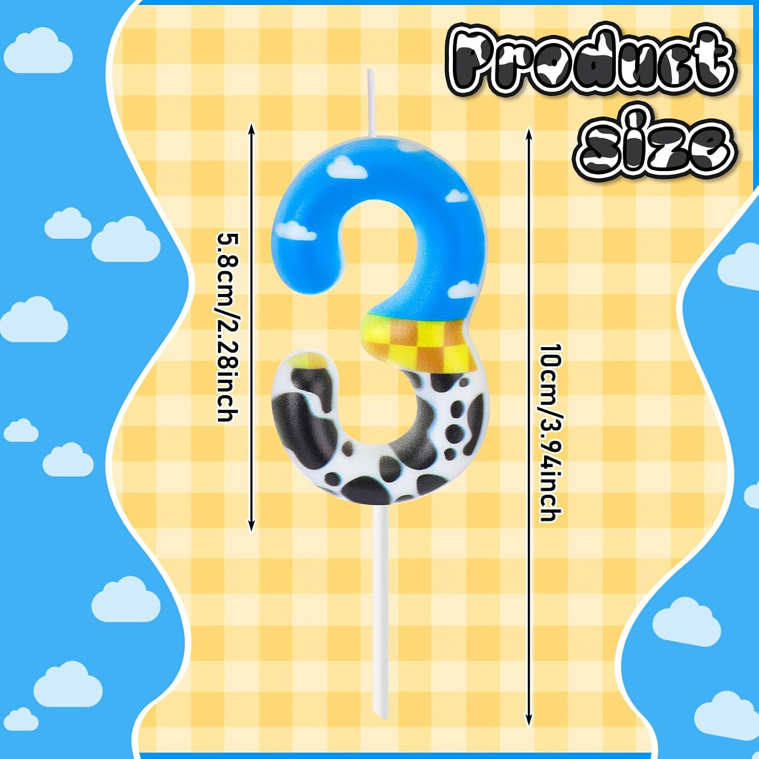 Toy Inspire Game Birthday Number Candle for Kids Toy Cartoon Cake Topper Decorat