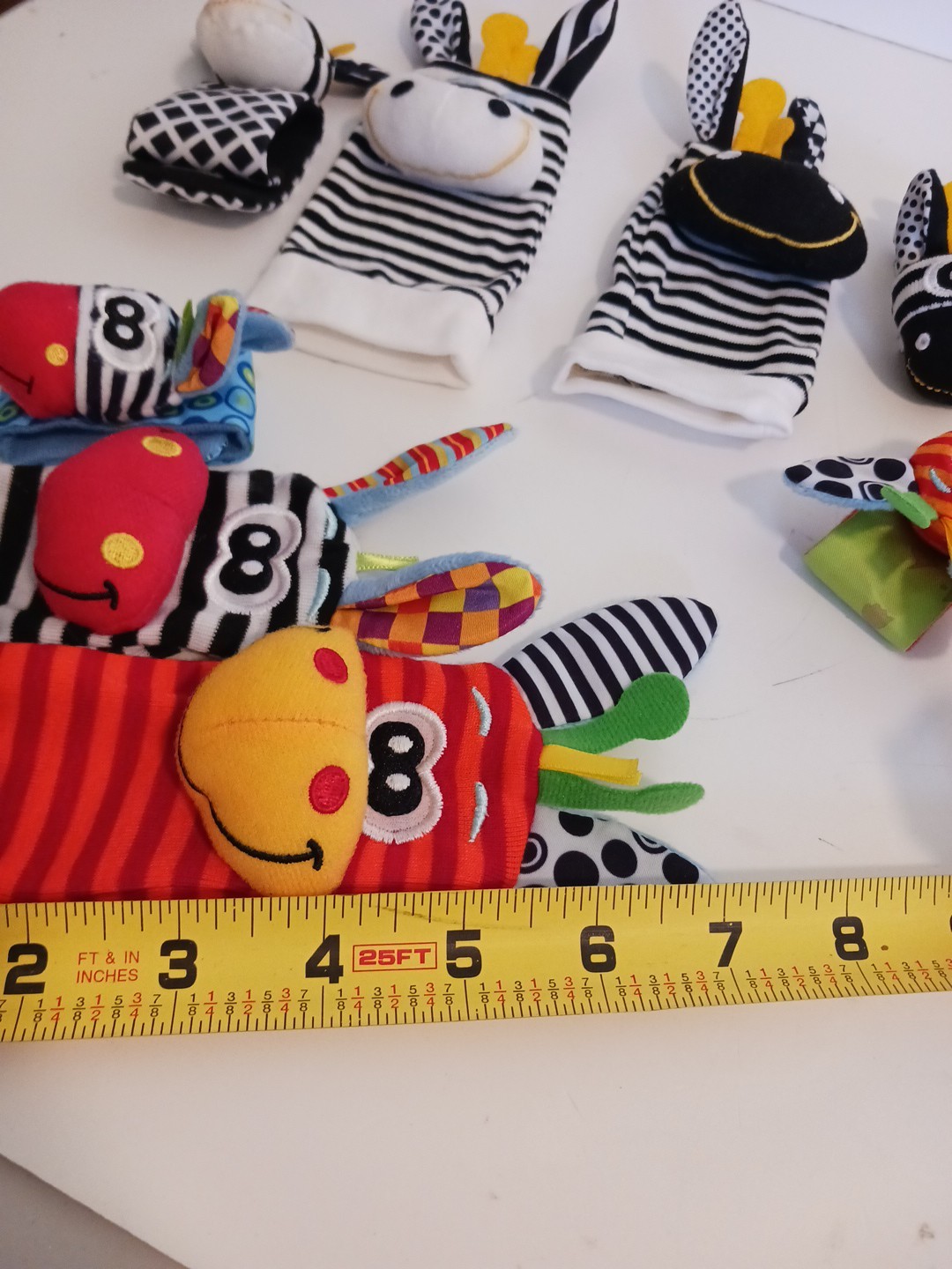 Playgro Jungle Wrist Rattle and Foot Finder Baby Shower 4 Pairs Colorful Playful