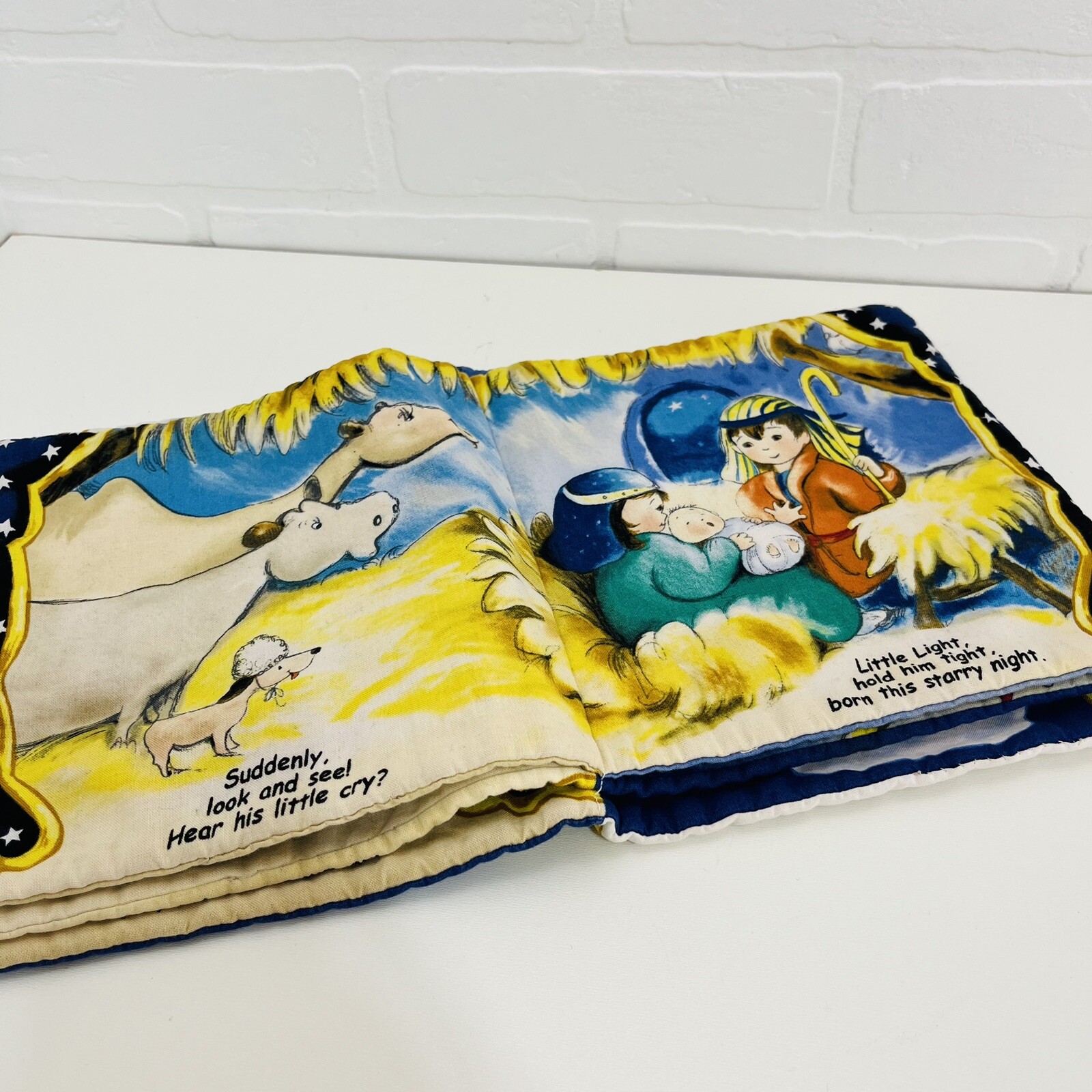 Baby Toy Christmas Gift. Cloth Fabric Book. Story of Jesus’s Birth.