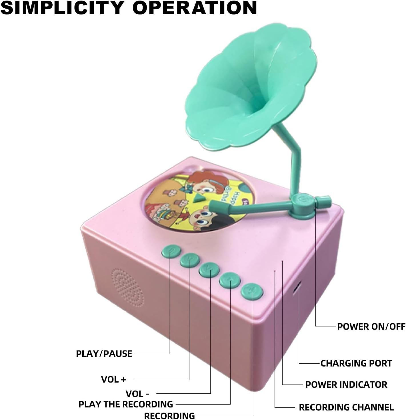 Audible Educational Toy with Music for Toddlers Age 1-5, 96 Songs Stories Cards