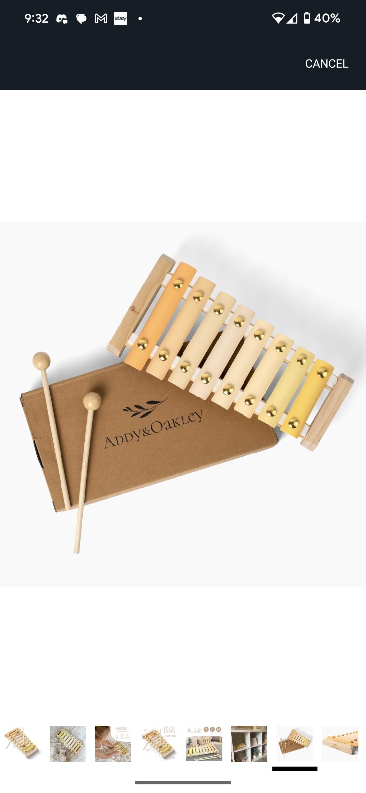 Addy&Oakley Neutral Xylophone – Gender Neutral Baby Toy – Montessori Wooden…