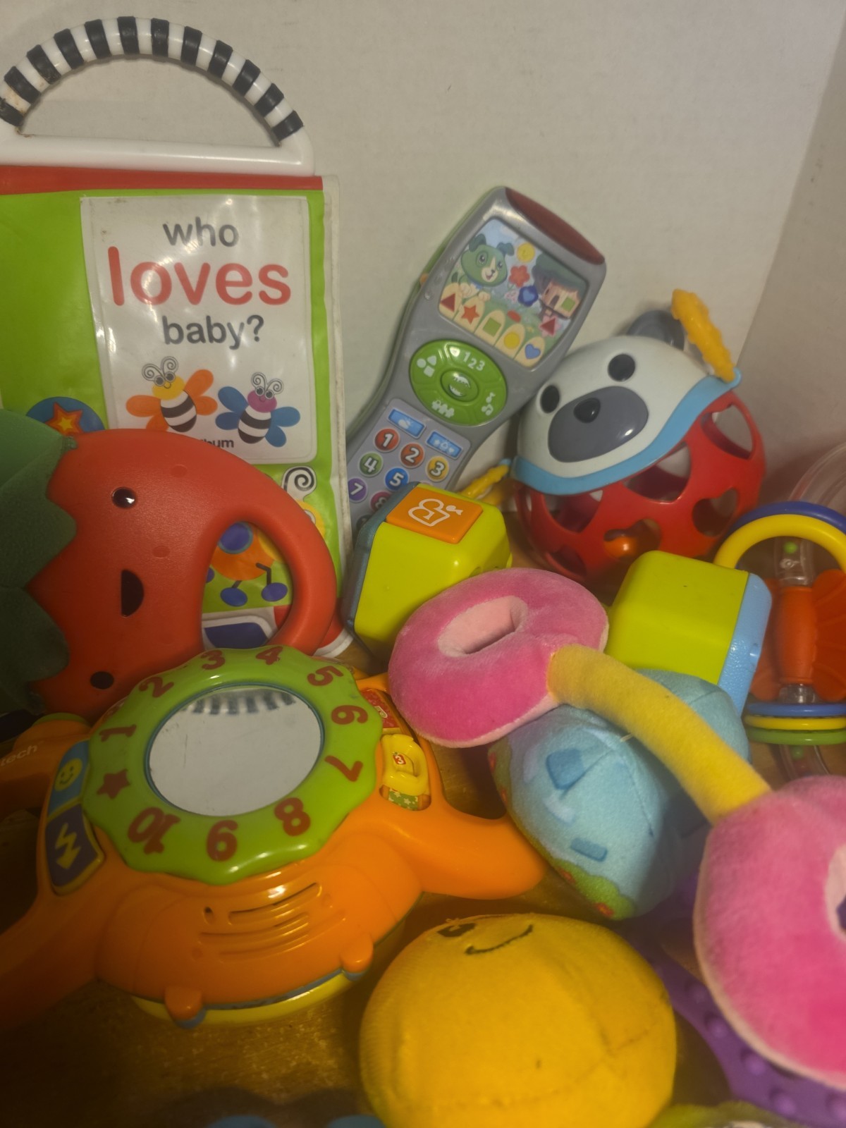 Large Lot Of 15 Developmental Baby Toys Teethers Rattles Sensory, Interactive