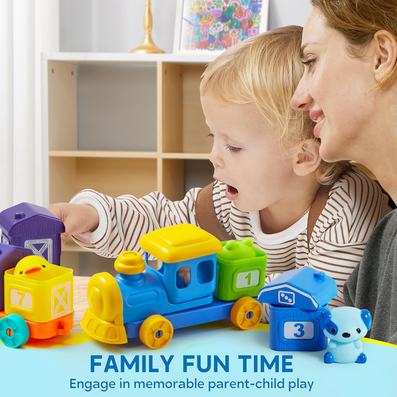 Learning Toy for Toddlers 1 2 3 Years Old, Counting, Matching