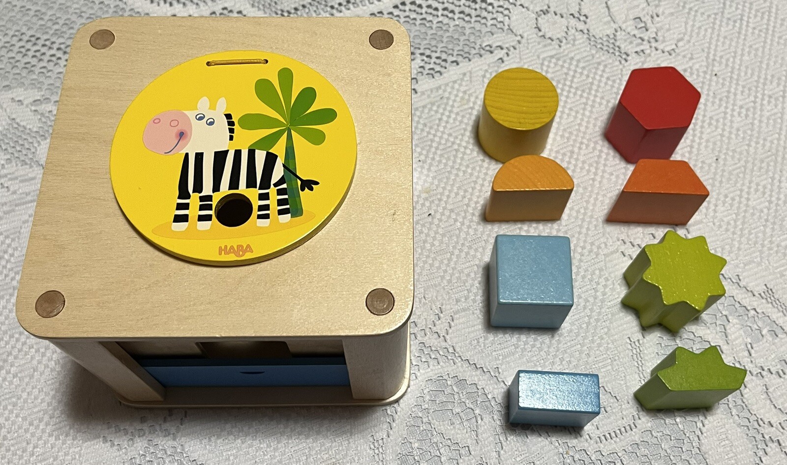 HABA Zookeeper Wooden Shape Sorting Box