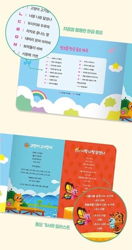 PinkFong Korean Alphabet Bag HanGul for Kids Baby