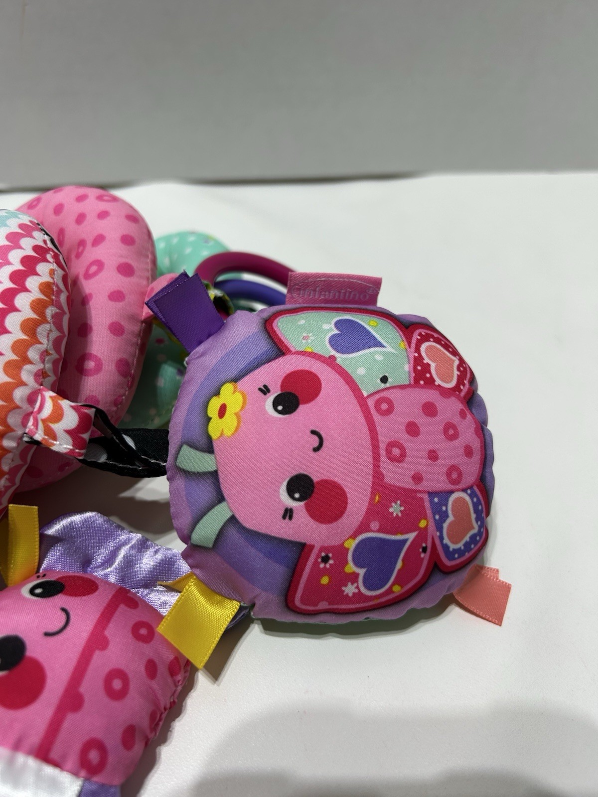 Infantino Spiral Activity Toy Wraparound Toy 0+ Months Unisex Pink Butterflies