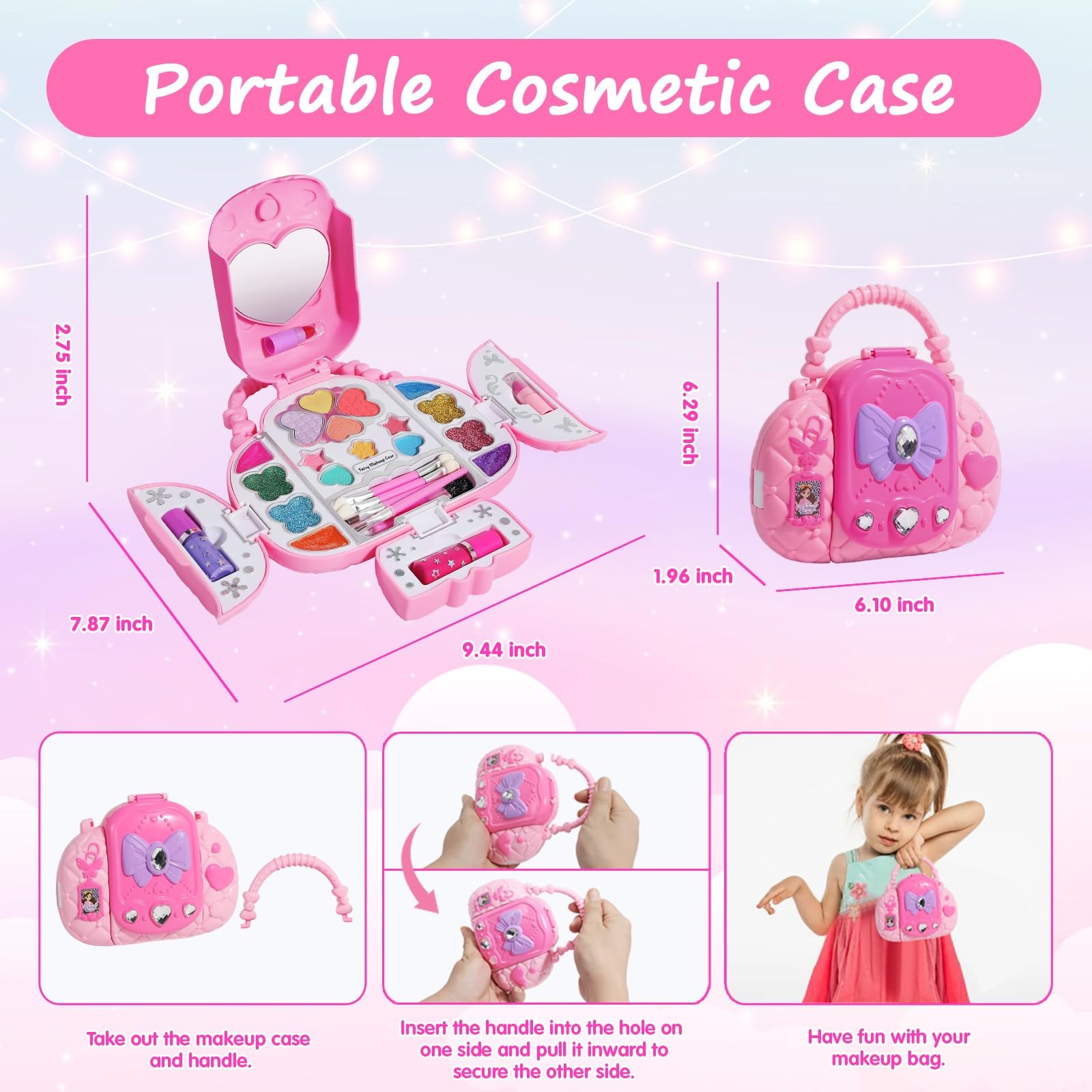 Toys For Girls Beauty Set Make Up Kids 3 4 5 6 7 8 Years Age Old Cool Gift Xmas