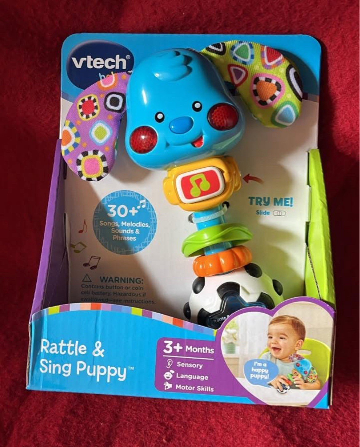 VTech Baby Rattle and Sing Puppy 30+ Songs, Melodies, Sounds and Phrases Infant