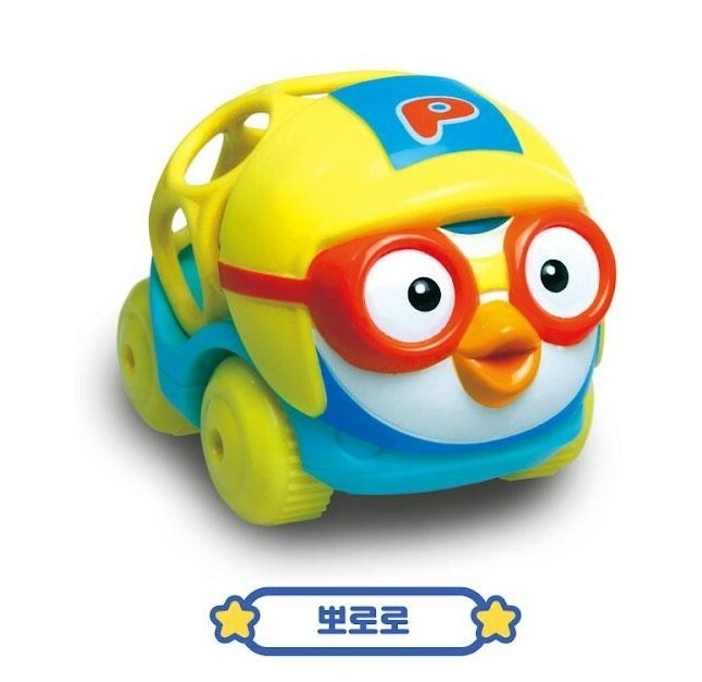 Pororo Friends Baby Ball Mini Car Pull Back Gear Rattle Sound Baby Toy Random