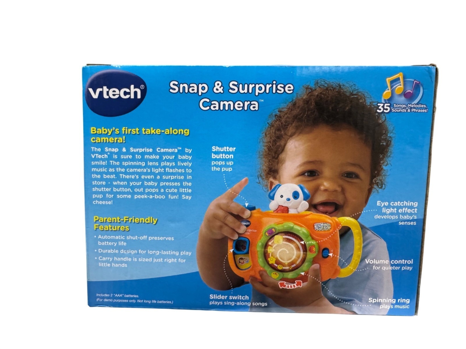 VTech Snap & Surprise Camera Toy 35+ Melodies & Phrases Ages 6-36 Months Interac
