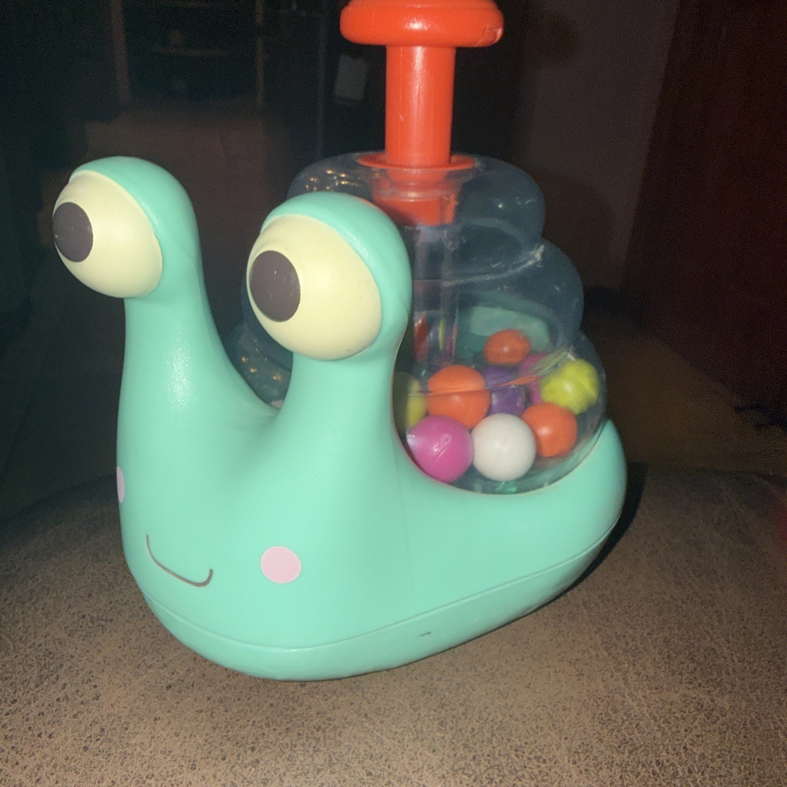 My B Toys Battat Light Up Snail Ball Popper Baby Developmental Toy