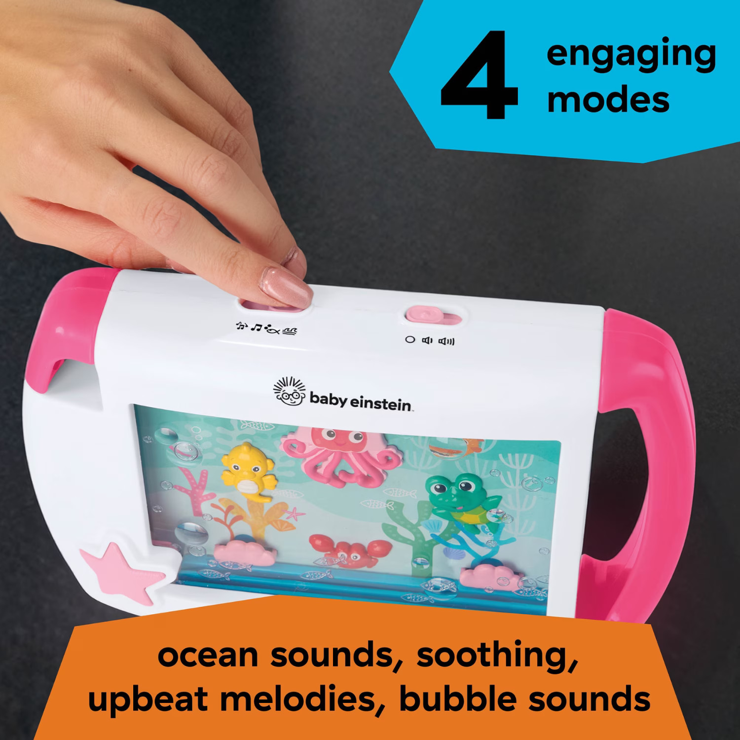 Baby Einstein Sea Dreams Soother Pink Portable Sound Machine Toy