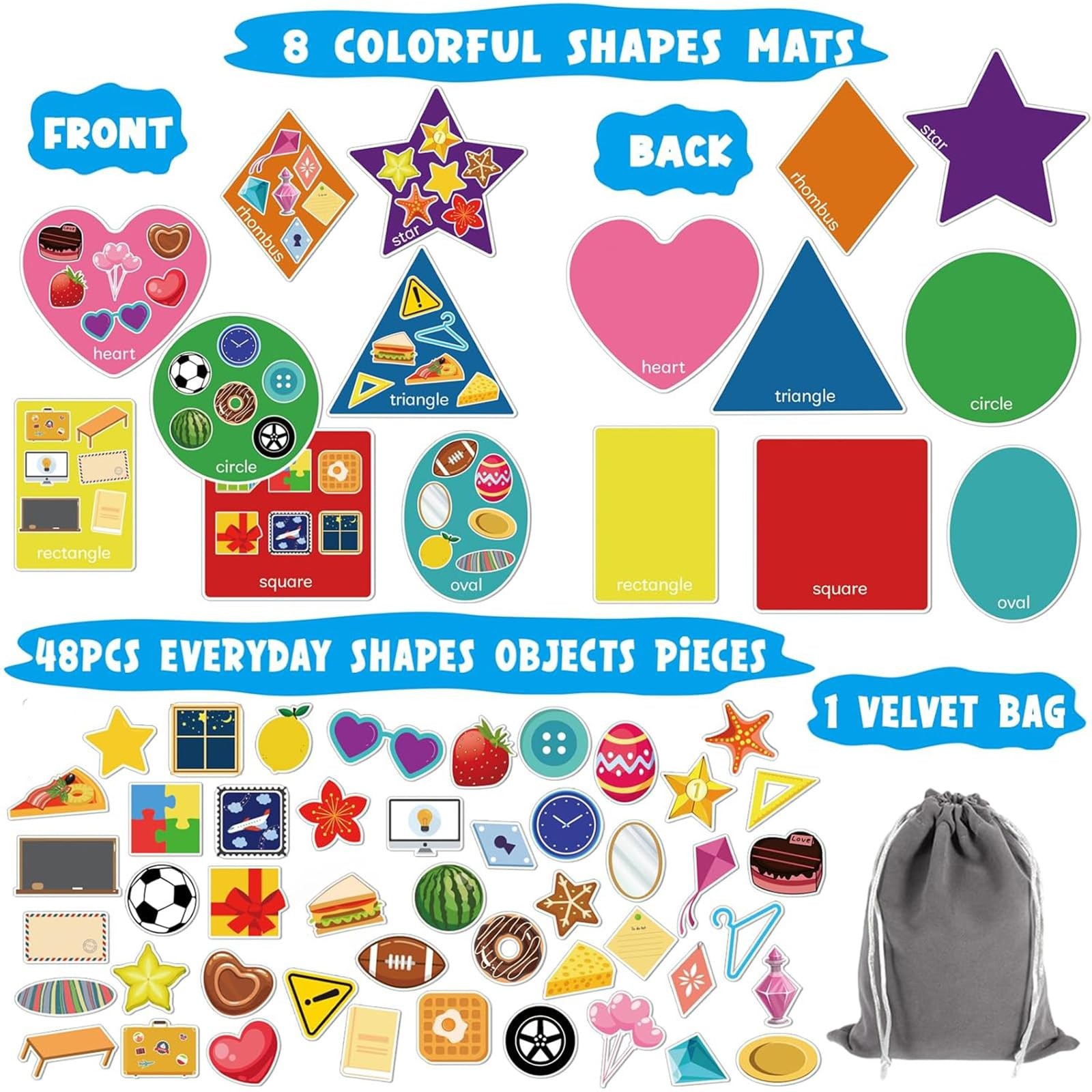 BelleAngle Shape Sorters for Toddlers, Puzzle and Small to Medium