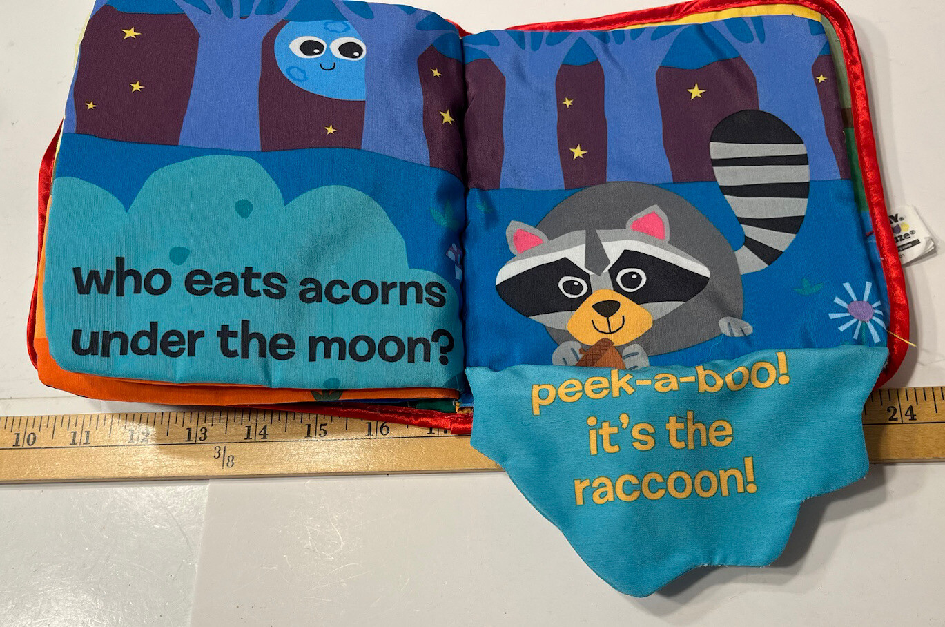 Tomy Lamaze “Peek-A-Boo Forest” Cloth Book Sensory Tactile Activity Book