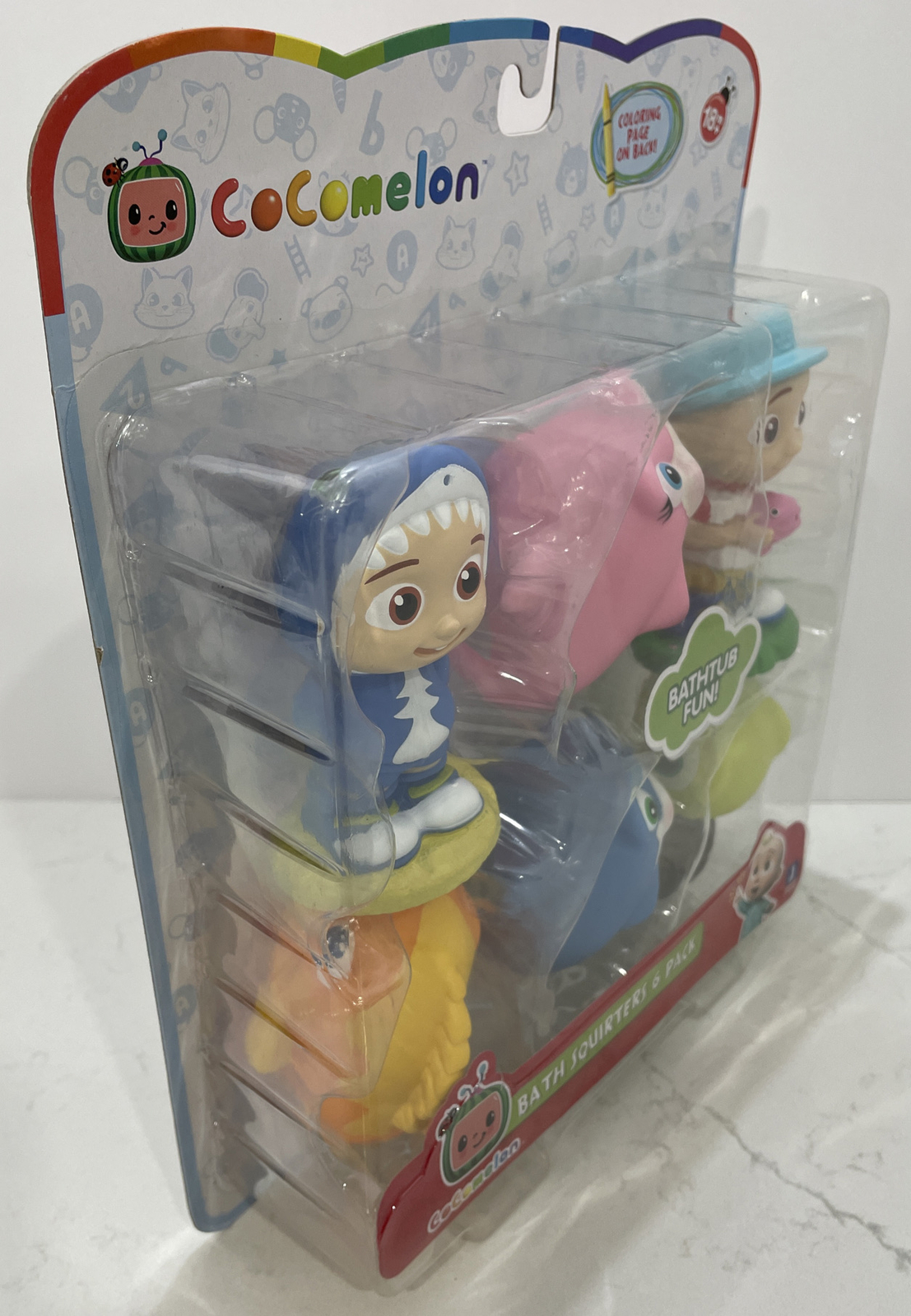 CoComelon Bath Squirter Toys, 6 Pieces – Toddlers & Kids – Ages 18 Months+
