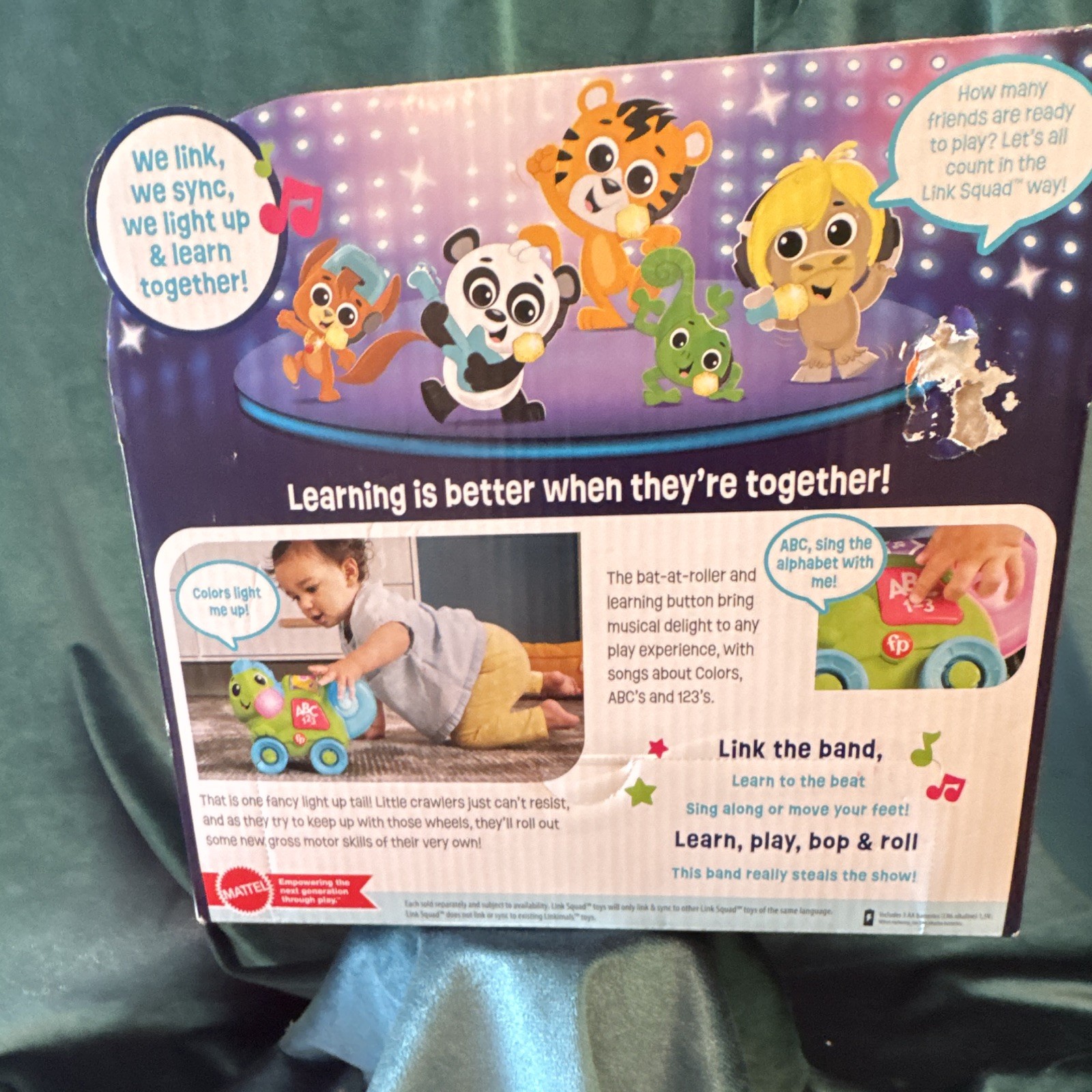 Fisher-Price Link Squad Crawl ‘n Colors Chameleon Activity Toy 9m+ HTX01