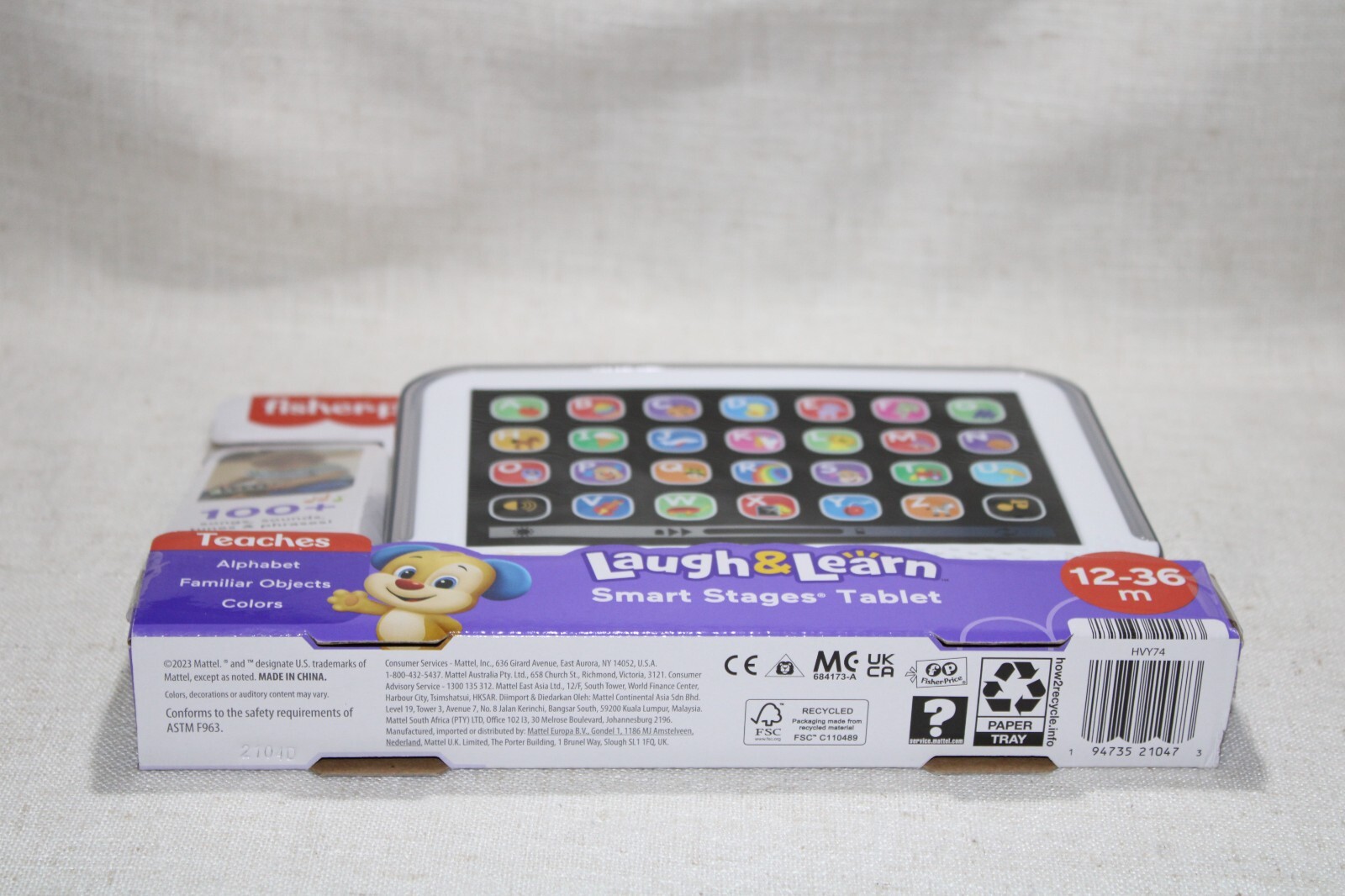 Fisher Price Laugh & Learn Smart Stages Tablet Gray 12-36 Months