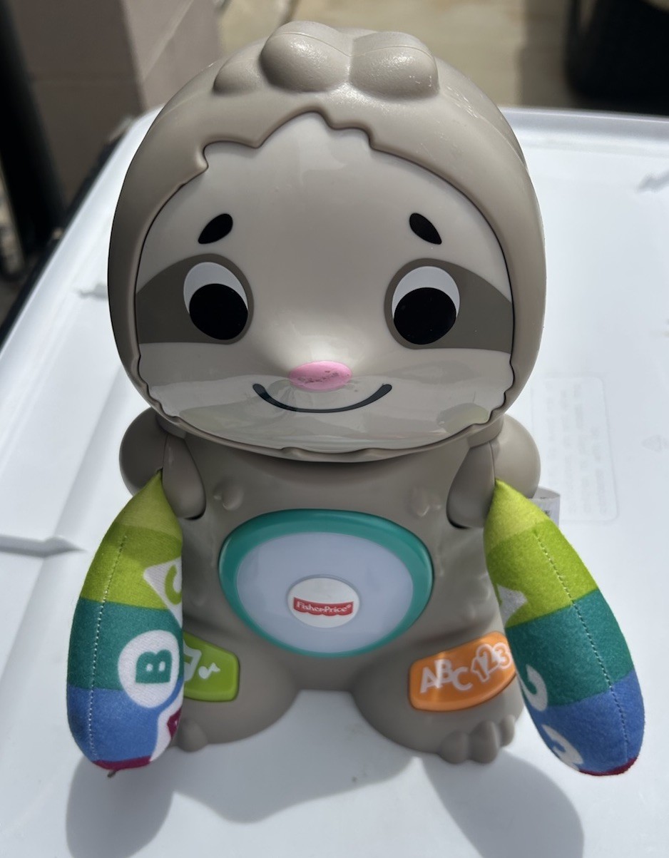 Fisher Price Linkimals SLOTH Smooth Moves Interactive Toy Music & Lights WORKS!