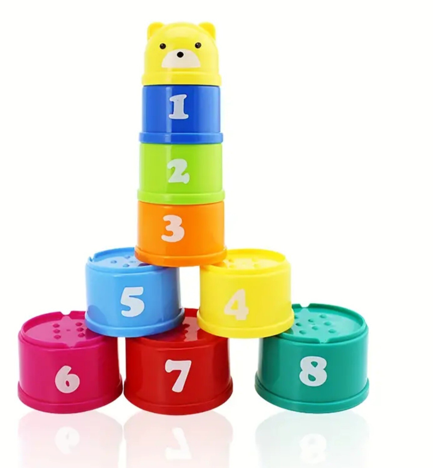 Stacking Cups Baby Toy Coordination Toddler Educational Action Stimulate NEW