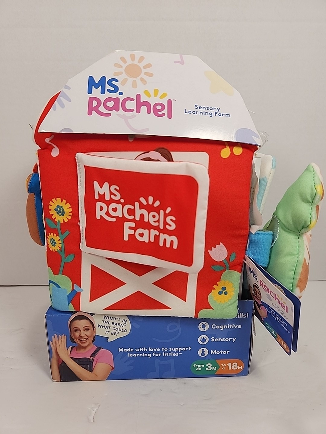 Ms. Rachel 6072306 Official Sensory Learning Plush Farm Toy – NEW
