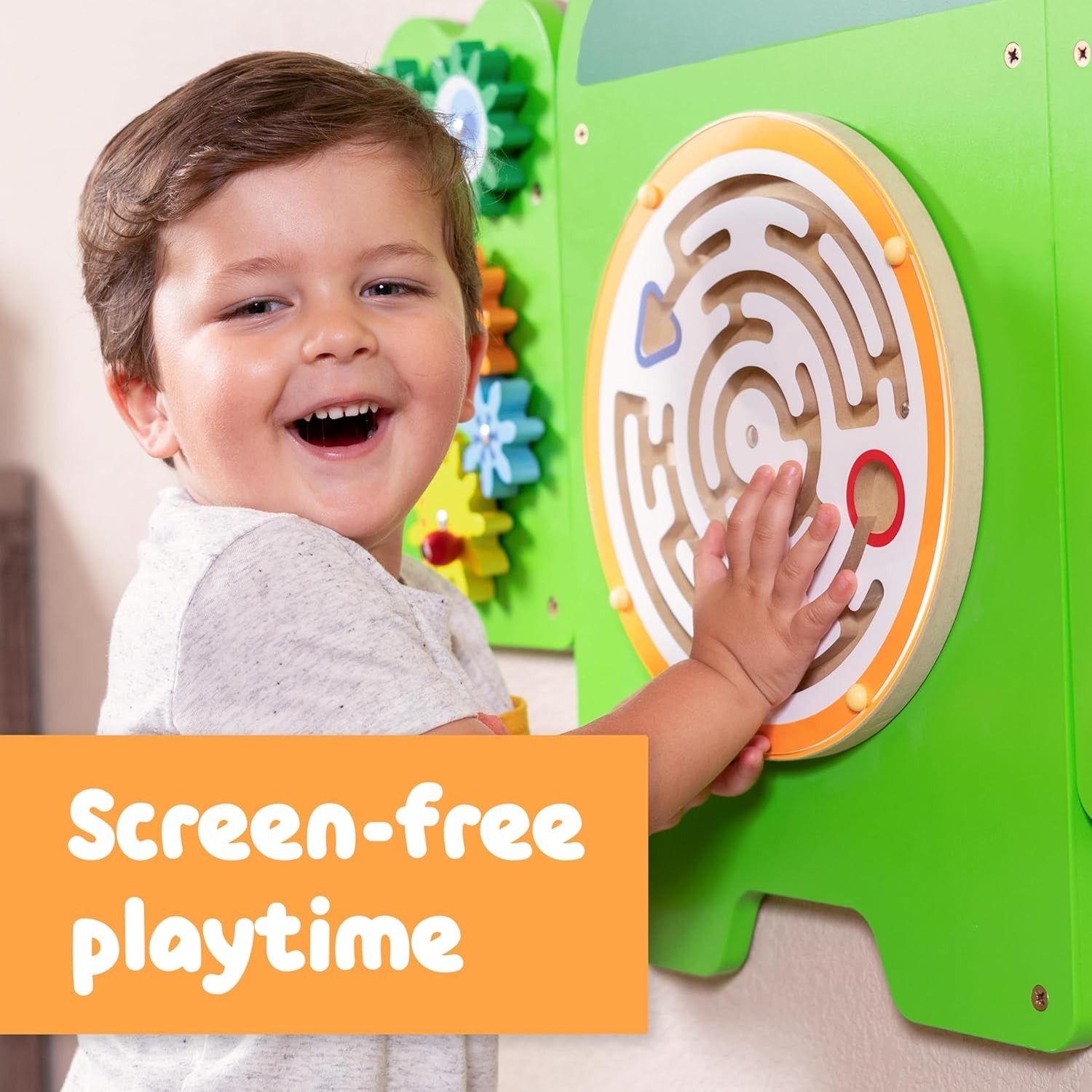 Crocodile Activity Wall Panels – Ages 18m+ – Montessori Sensory Toy – 8 Activ…