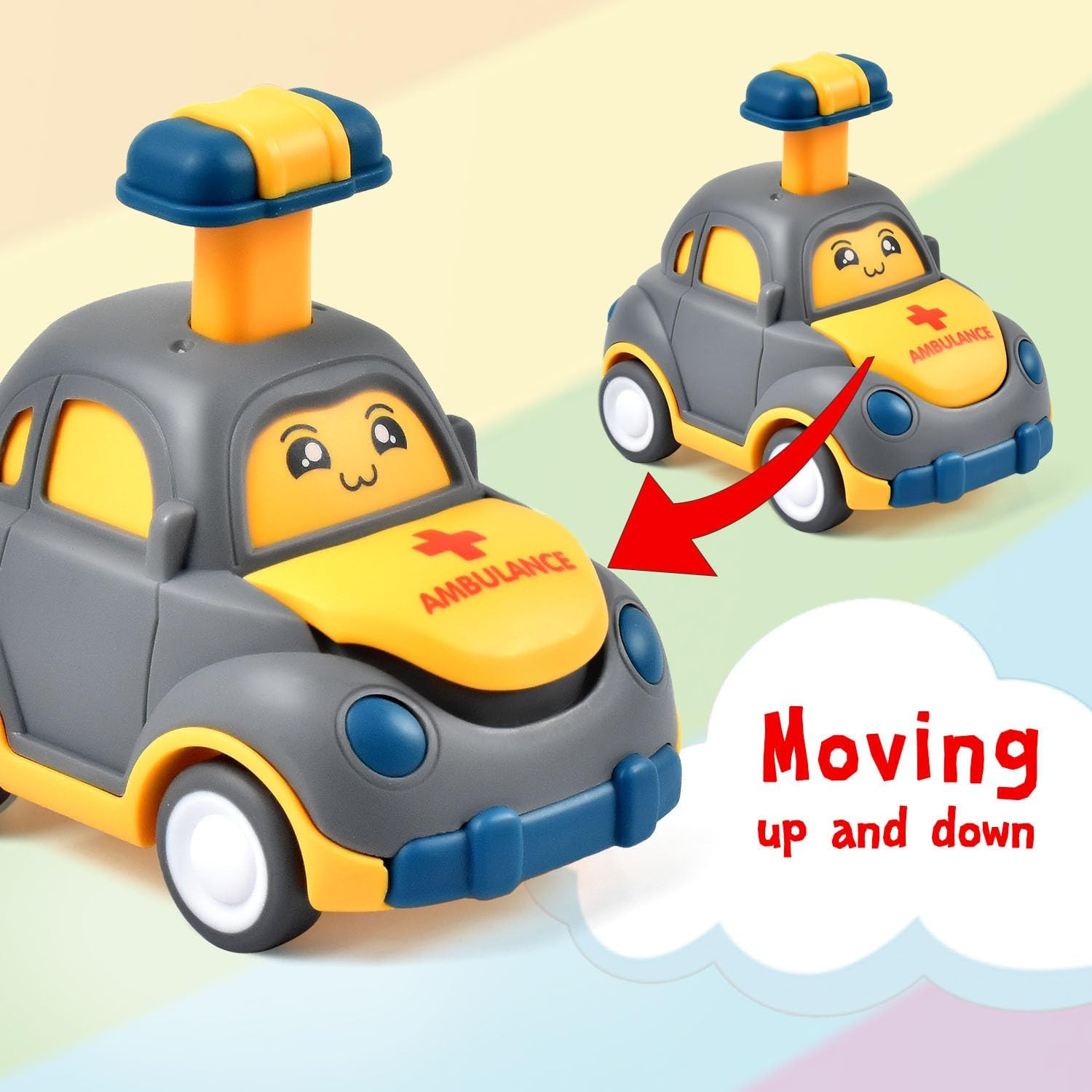 Car Toys for Toddlers 1 2 3 Year Old Boy Girl First Birthday Gifts for Toddler T