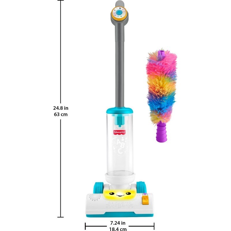 Learn 2-in-1 Vacuum Toddler Electronic Learning Toy with Lights & Music