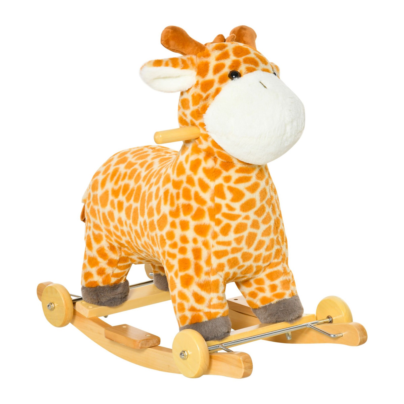 Toddler Rocking Giraffe 99lb Supported Plush & Wood Material Age 3+