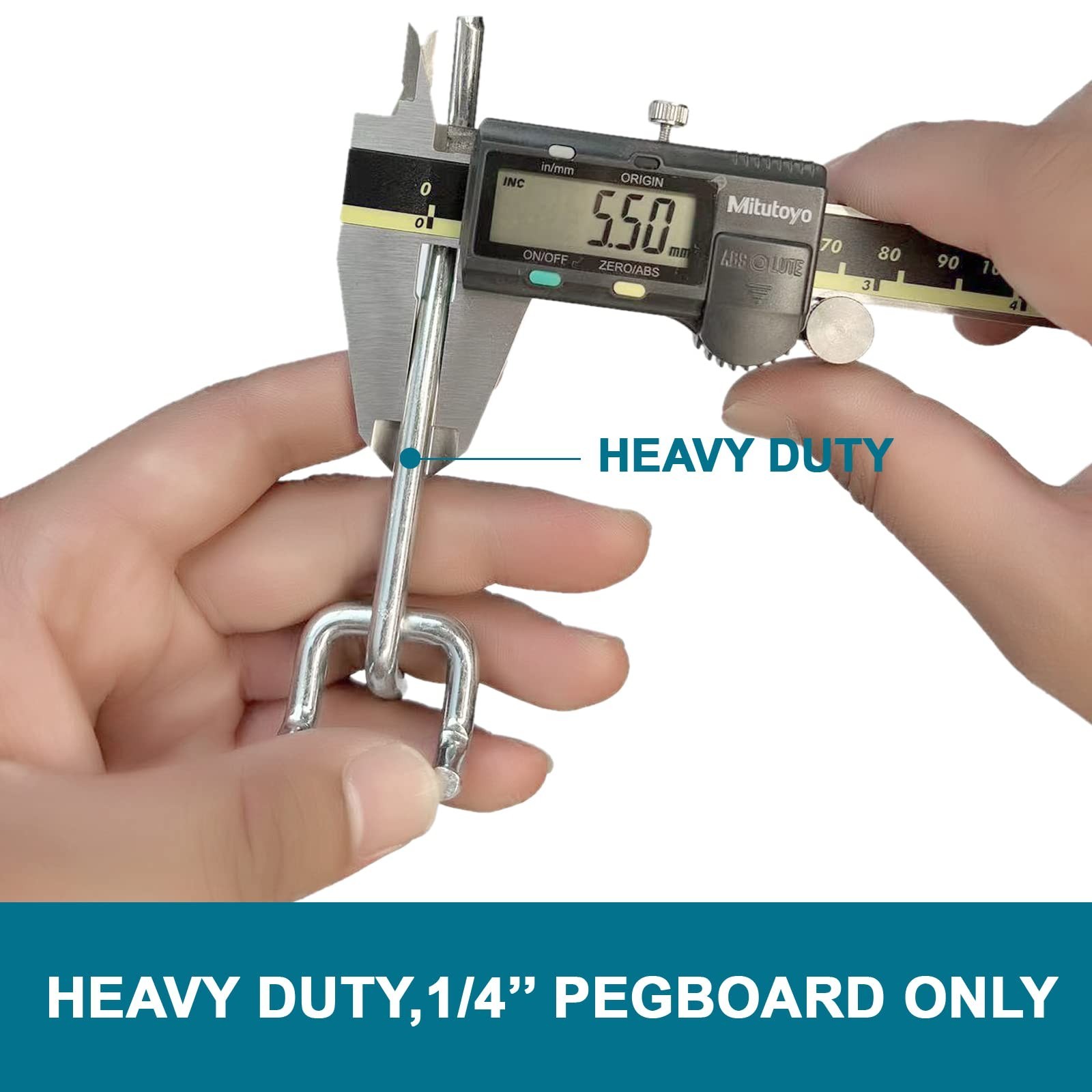 1/4 inch Extra Thick Pegboard Accessories Kit,Only Suitable for 1/4″ Pegboard…