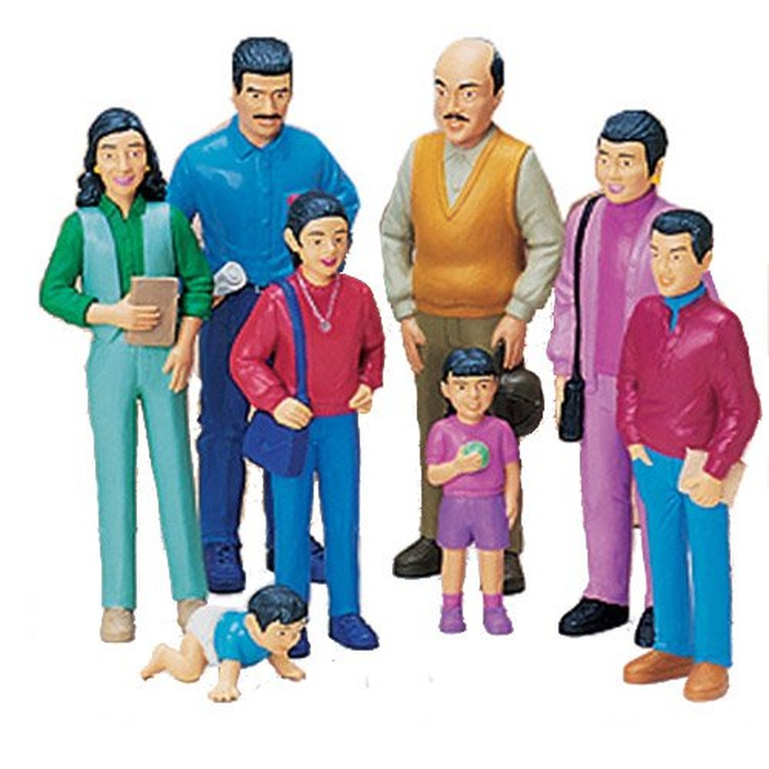 Cre8tive Minds Multi-Ethnic Pretend Play Family Set – 32 Pieces