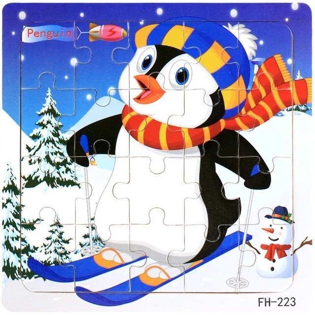 Wooden Jigsaw Puzzles for Kids Age 14+y Toddler Puzzles Toys, Preschool Set 6